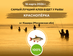 Фантастический клев на 16 марта 2026 года