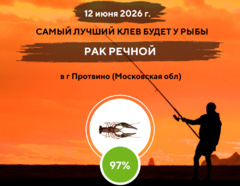 Фантастический клев на 12 июня 2026 года
