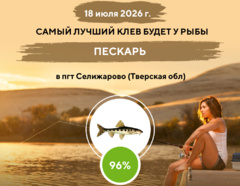 Замечательный клев на 18 июля 2026 года
