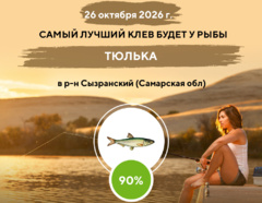 Замечательный клев на 26 октября 2026 года