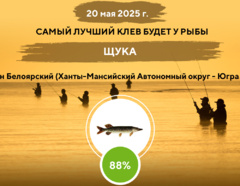 Фантастический клев на 20 мая 2025 года