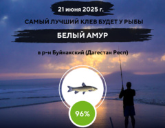 Фантастический клев на 21 июня 2025 года