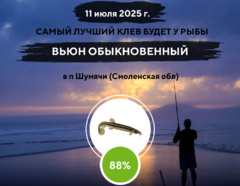 Превосходная ловля на 11 июля 2025 года