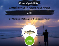 Фантастический клев на 18 декабря 2025 года